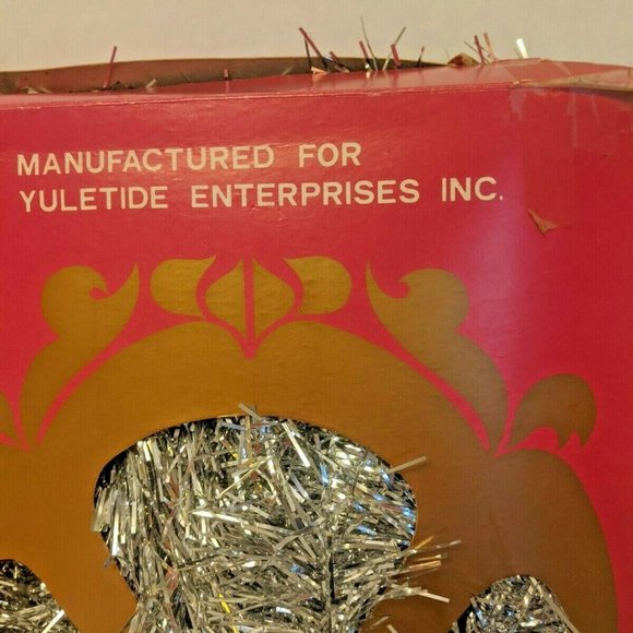 Silver Christmas Garland Vintage Mid Century Modern - Picture 4 of 4